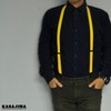KASAJIMA Men's Suspenders, 0.8 inches (21 mm), Made in Japan,