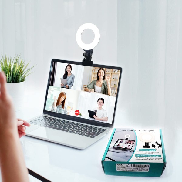 SELFILA - Kit de iluminación de videoconferencia, 3200 K -