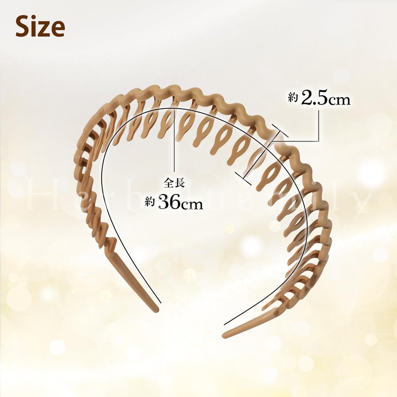 Herbeluemily HM-0094-R01-BK Headband with Comb, Bangs Clip, Men's, Women's, Skin