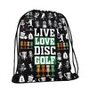 PXTIDY Disc Golf Drawstring Bag Gift For Disc Golf Basket
