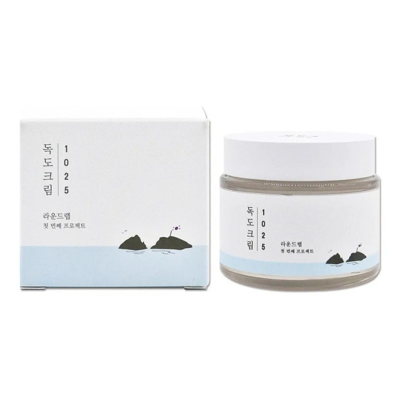 Round Lab 1025 Dokdo Cream 80ml Hidratante Fortalece Barrera Piel