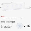Sumerflos 2 Pack Window Shelves for Plants, Clear Acrylic Suction