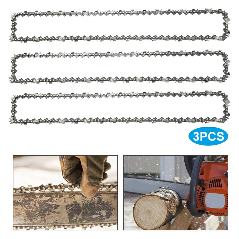 Anxingo 3-Pack 20 Inch Chainsaw Chain, 325" Pitch - .058"