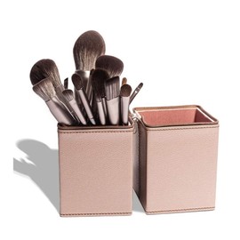 OXOAMP Brocha de Maquillaje 15 Piezas de Herramientas de Maquillaje Suave Mango de Madera Maciza for Profesionales y Principiantes Bolsa de...        