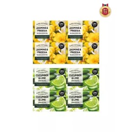 Onthebody 온더바디 슈퍼보타닉 비누 80G 4입 x 4개 (총 16개) (자스민/오이라임 2종 택1) [자스민 free] On The Body Super Botanic Soap 80G 4 Pieces x 4 Packs (Total 16 Pieces) (Choose 1 from Jasmine/Oil Lime) [Jasmine free]