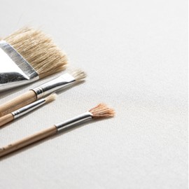 Kate and Laurel Sylvie Blank Framed Canvas Wall Art, 14x26.5 Brown, Modern Empty Canvas for Paint-Your-Own Art, Ready to Paint Premium Canvas Already Framed