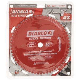 Diablo D1260CF 12-inch Steel Demon 60T Cermet II Carbide Ferrous Metal Saw Blade