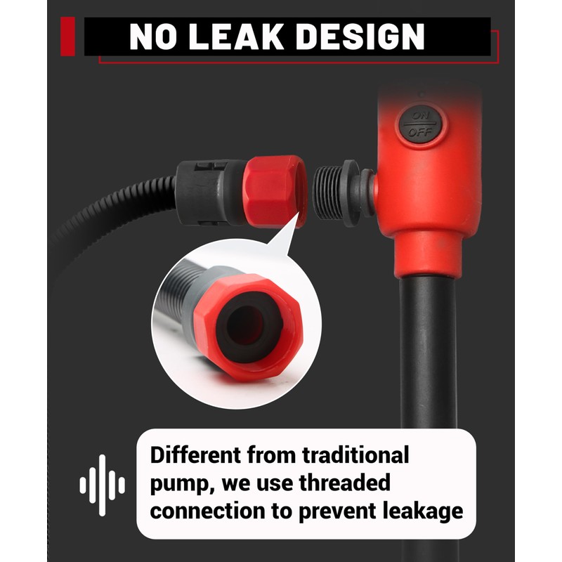 FUELIO 2025 UPGRADED Fuel Transfer Pump - Leak-Proof USB Charging
