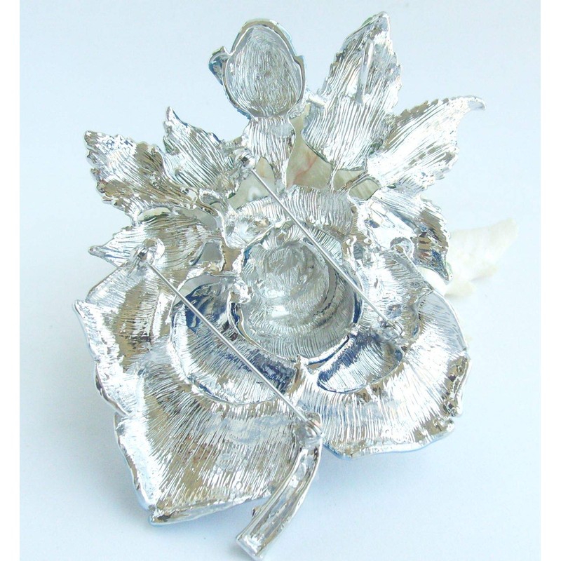 Sindary BZ2994 - Broche de cristal austriaco con diseño de