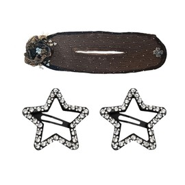 1 Flower Hair Twist Tool and 2 Star Hair Clips, Elegant Hair Accessories, Rhinestone Tiaras, Sparkling Hair Accessories, Exquisite Hair Accessories, Hair Accessories, Women's Accessories