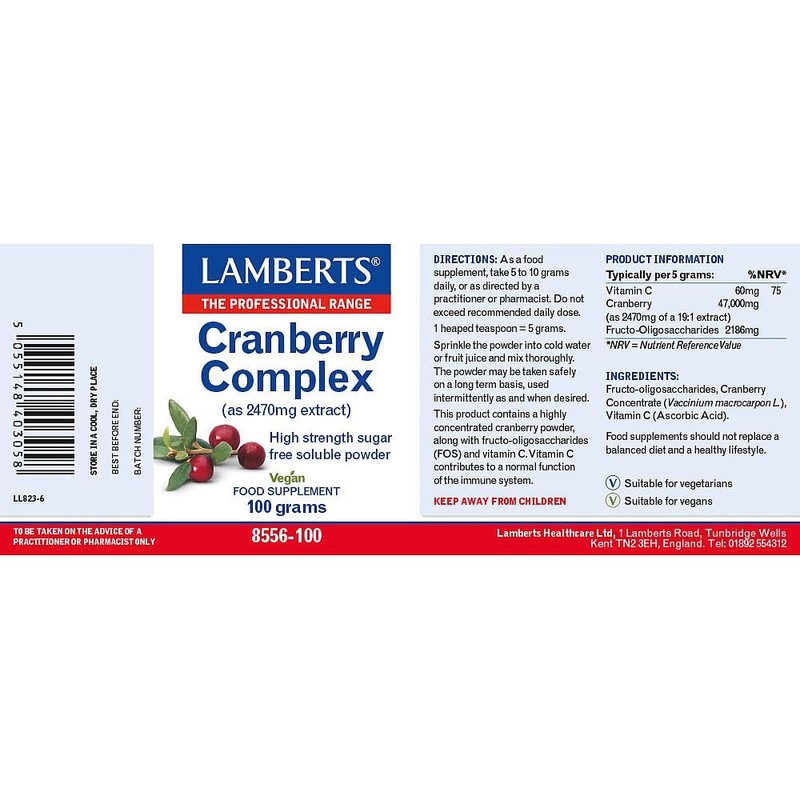Lamberts Cranberry Complex Powder - 100g