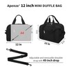 Small Gym Bag Carry On Bag - 12 inch Mini
