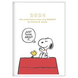Sunstar Stationery Snoopy 2024 Monthly Notebook, A6, White S2957426