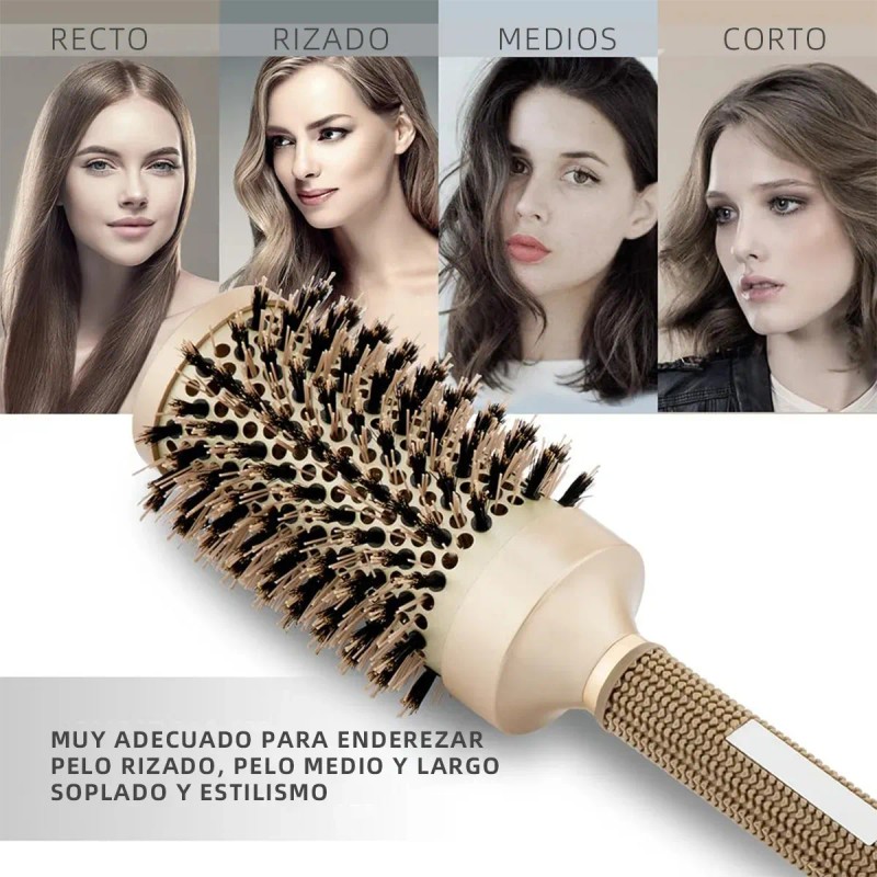 Cepillo Redondo Trmico Cermica Nano Cepillo Para Cabello