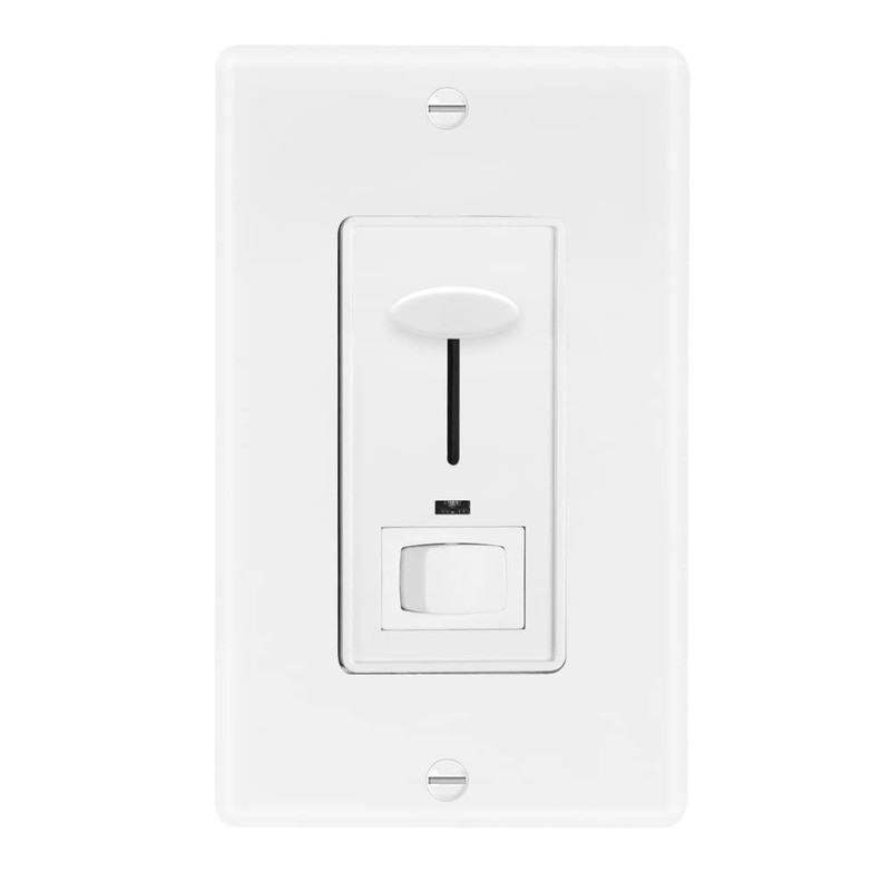 Maxxima Dimmer Electrical Light Switch - Featuring Blue Indicator Light,