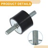 Partuto 4 Pcs Universal Rubber Isolator Mount - Rubber Black