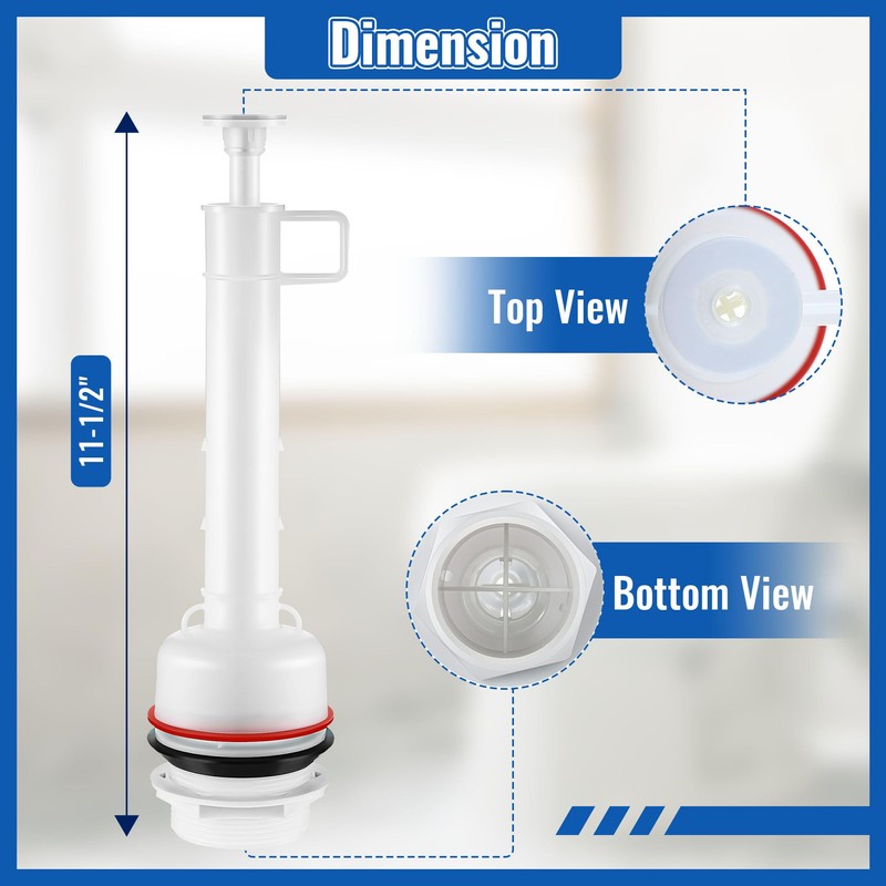 Dreyoo Flush Valve Compatible with 210-11-1/2", Compatible with Mansfield Toilet