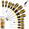 13-Pieces Screwdriver Set, Magnetic 4 Phillips and 4 Flat Head