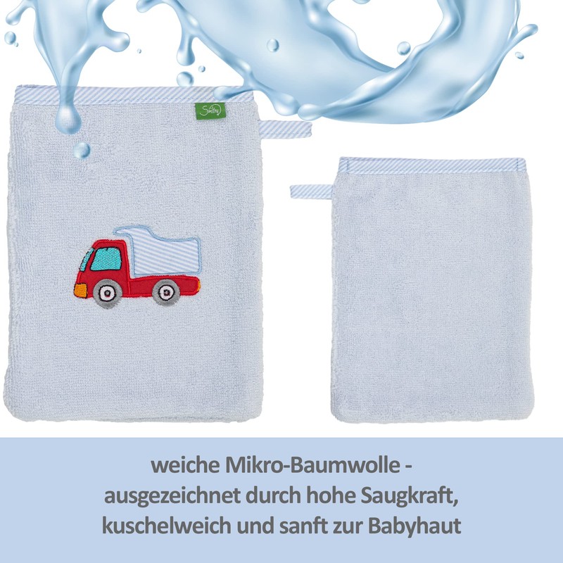 Smithy Face Cloth Baby Car 100% Cotton Terry Cloth Wash