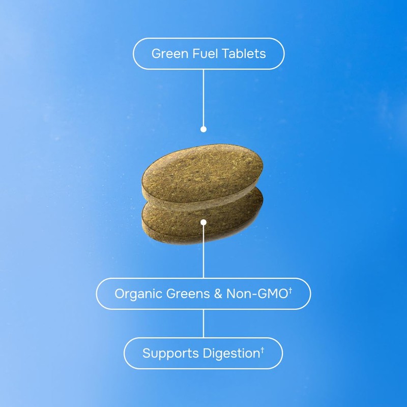 envitamin Green Fuel Organic Greens Tablets - Organic Greens, Fruit