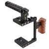 CAMVATE DSLR Camera Cage Top Handle Wood Grip for 60D