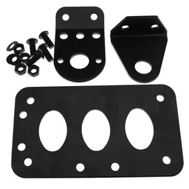 OTOTEC Moto Side Mount Tail Light License Plate Bracket Iron
