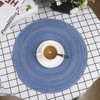 MaoXinTek Round Cotton Placemats, 35.5 cm Easy Care Washable Braided