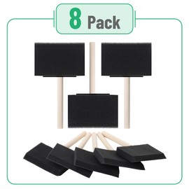 Bates- 8-in-1 Painters Tool, Wooden Handle, Stainless Steel Paint Brush Cleaner Tool, Paint Brush Comb