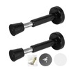 2 Pack Stainless Steel Hydraulic Door Stopper with Rubber Buffer,