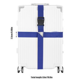 Pack of 2 Suitcase Straps, 1.8 m Suitcase Strap, Adjustable, Suitcase Straps for Suitcase, Durable Suitcase Straps, Air Travel Luggage Strap, for Suitcase, Belt, Travel Bag