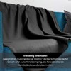 wometo Set of 2 Polar Fleece Blanket 130 x 160