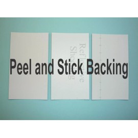 USA FORWARD RED & BLUE ON RFFLECTIVE 3.5"X2" SCREEN PRINTED SOLAS STICKER DECAL