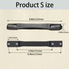 2PCS Luggage Replacement Handle, Plastic Portable Luggage Suitcase Case Handle,