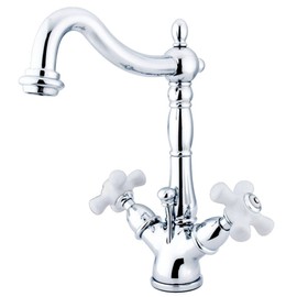 Kingston Brass KS1431PX Heritage Bathroom Faucet, 6-1/2", Polished Chrome