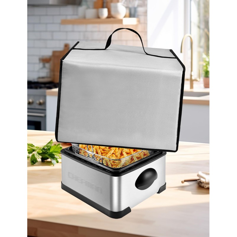 Deep Fryer Cover Heavy Duty Waterproof Heat Resistant Nylon Cover