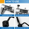 9 PCS Drill Bit Depth Stop Collar Ring Positioner Locator,