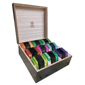 Horley, Caja de Madera con 90 sobres selectos de Tés e Infusiones