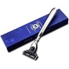 Haryali London 3 Edge Cartridge Rasierer Mit Edelstahl Langgriff Bart