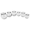 Royal Massage 6pc Fire Glass Cupping Jar Set