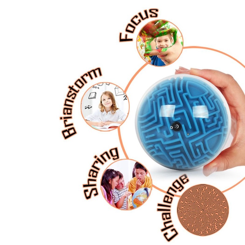 Wanbosi Three Dimensions Labyrinth Ball, Coordination and Skill Game, High