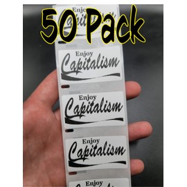 50PCS Enjoy Capitalism Stickers Bulk lot Decal Labels