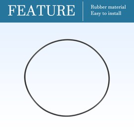 QUARKZMAN Nitrile Rubber Rings Washer 120 mm x 116 mm x 2 mm for Tap Plumber Repair Seal Connection, Black Pack of 5