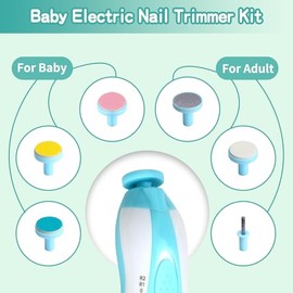 Baby Grooming Kit, Electric Safety Nail Trimmer Baby Nursery Kit，Infant Safety Care Set with Hair Brush Comb Nail Clipper Nasal Aspirator,Baby Essenti