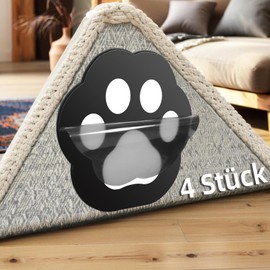 NatCot Non-Slip Mat for Carpet, Non-Slip and Washable Gripper, Pack of 4