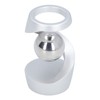 Desktop Suspended Gyroscope Reduce Anxiety Silver Bead Aluminium Alloy Rotating