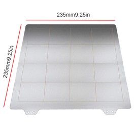 Toaiot Spring Steel Plate for Ender 3/Pro/Ender 3X Steel Plate in 3D Printing Film 235x235mm with PEI + Magnetic Sticker B