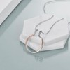 Ring Holder Chain Sterling Silver Rose Gold Horseshoe Necklace Engagement