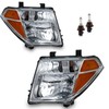 Vizotae Headlights for 2005-2008 Nissan Frontier/2005-2007 Nissan Pathfinder Halogen Headlamp