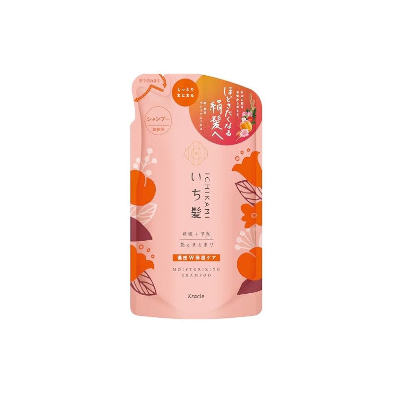 Kracie Home Products ICHIKAMI Deep W Moisturizing Care Shampoo Refill