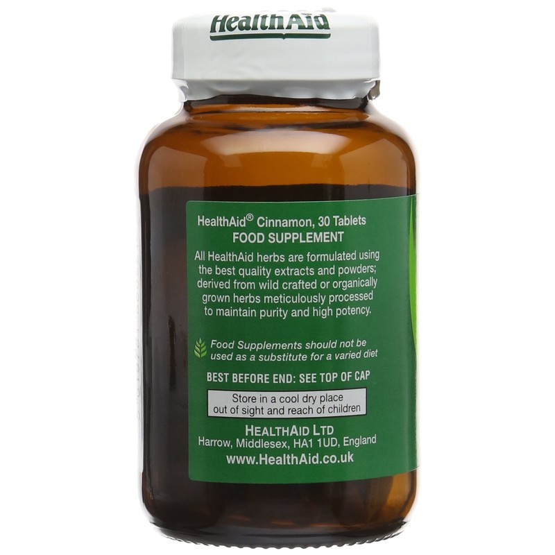 HealthAid Cinnamon 850mg- 30 Vegan Capsules
